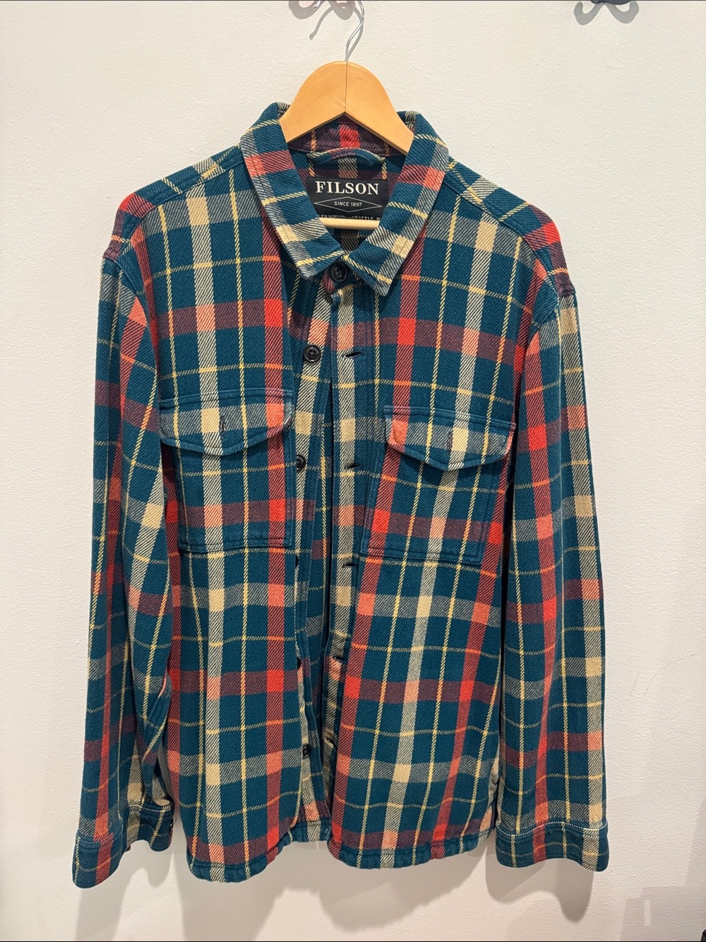 Filson Deer Island Jac Shirt Men’s Large 100% cotton